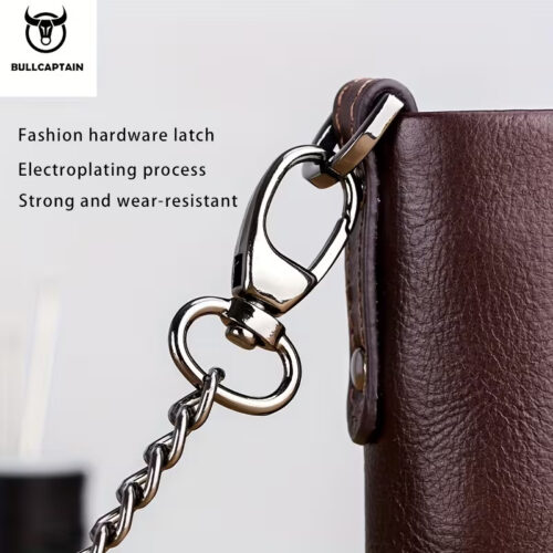 BULLCAPTAIN Bifold Leather Wallet