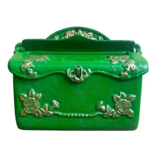 Cast Iron Rose Letter Box