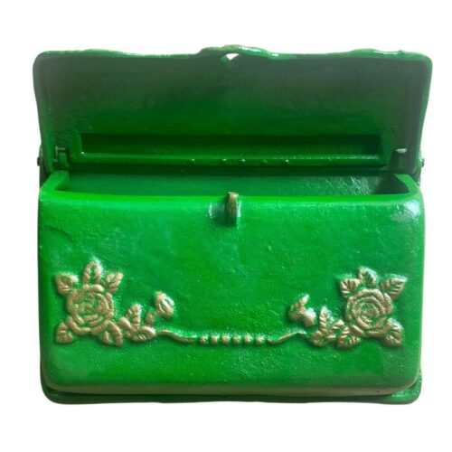 Cast Iron Rose Letter Box