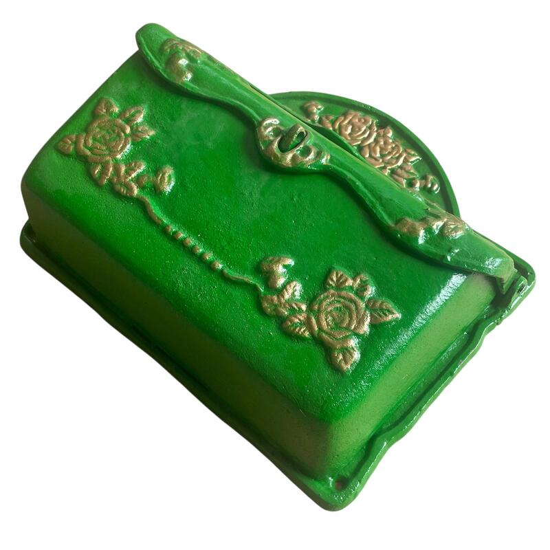 Cast Iron Rose Letter Box