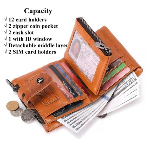 BULLCAPTAIN Leather Wallet