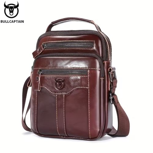 BULLCAPTAIN Leather Crossbody Bag