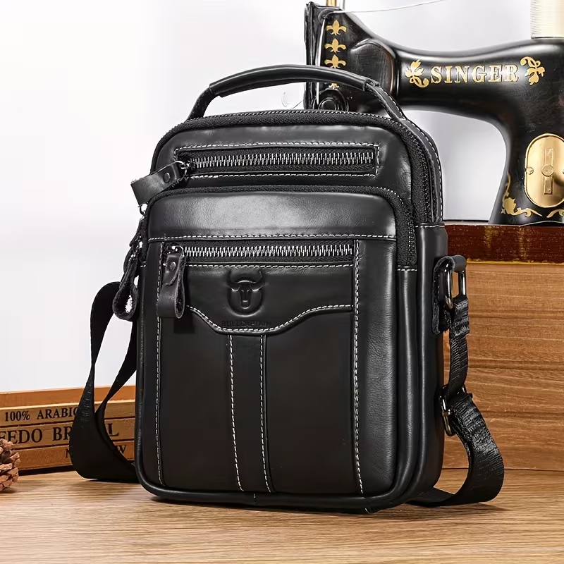 BULLCAPTAIN Leather Crossbody Bag