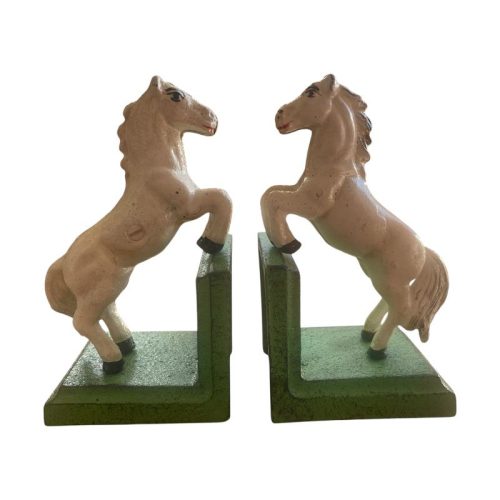 Cast Iron Horse Bookends