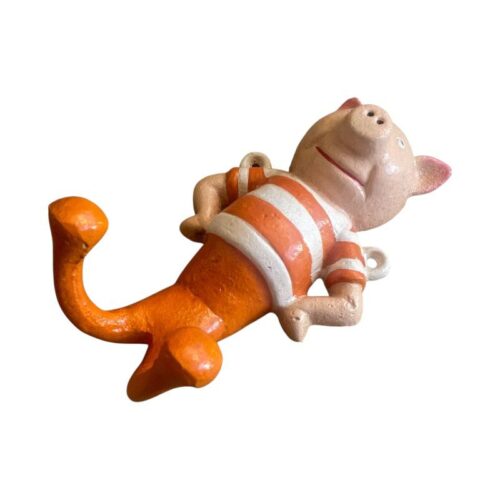 Cast Iron Orange Pig Hook