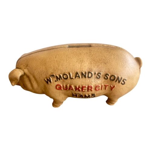 Cast Iron W Molands Money Bank