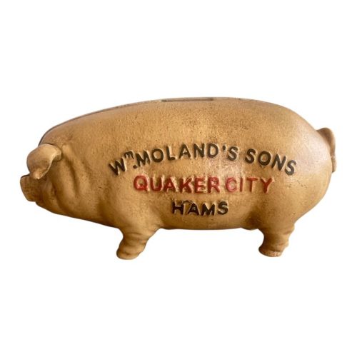 Cast Iron W Molands Money Bank