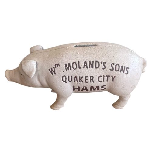 Cast Iron W Molands Piggy Bank