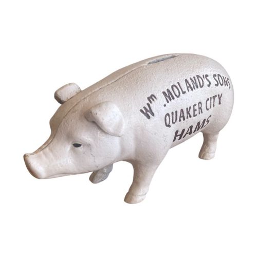 Cast Iron W Molands Piggy Bank