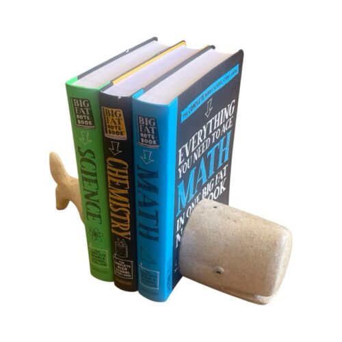 Cast Iron Whale Bookends