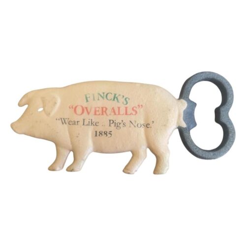 Finck's Overalls Pig Bottle Opener