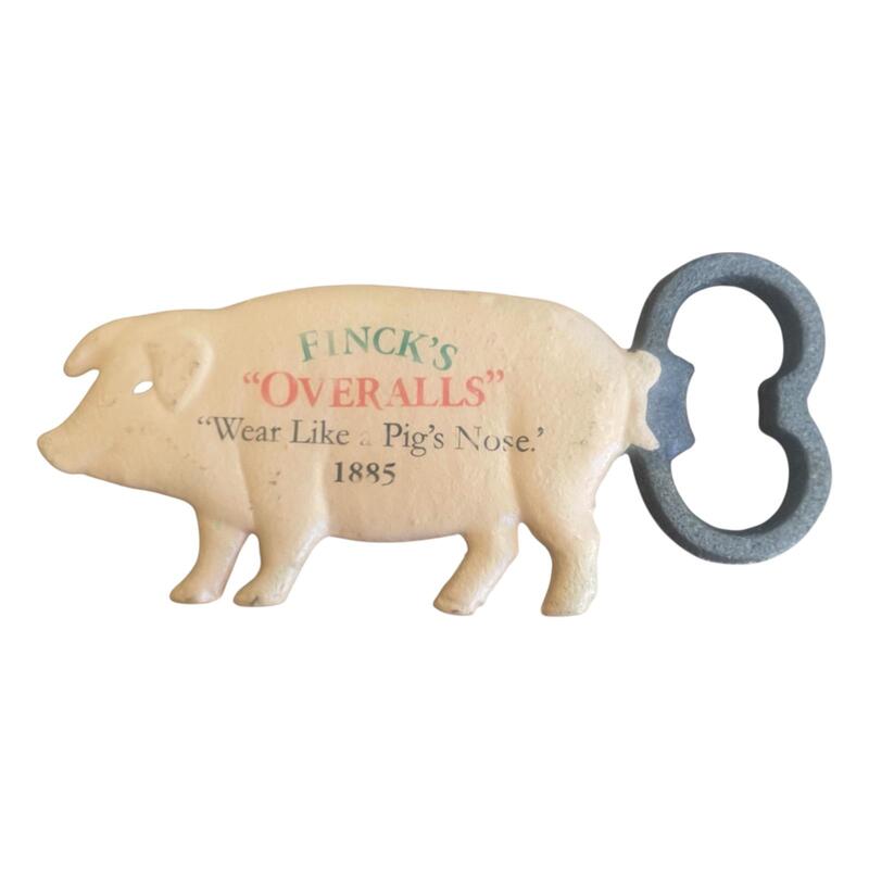 Finck's Overalls Pig Bottle Opener