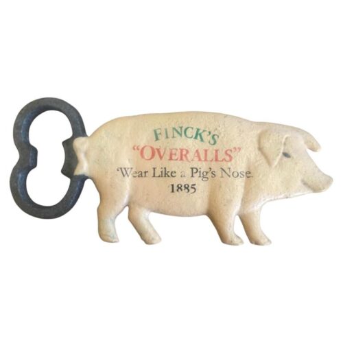 Finck's Overalls Pig Bottle Opener