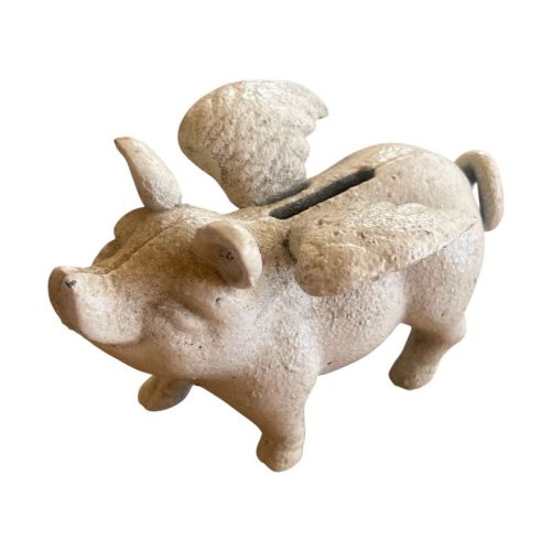 Small Flying Pig Bank