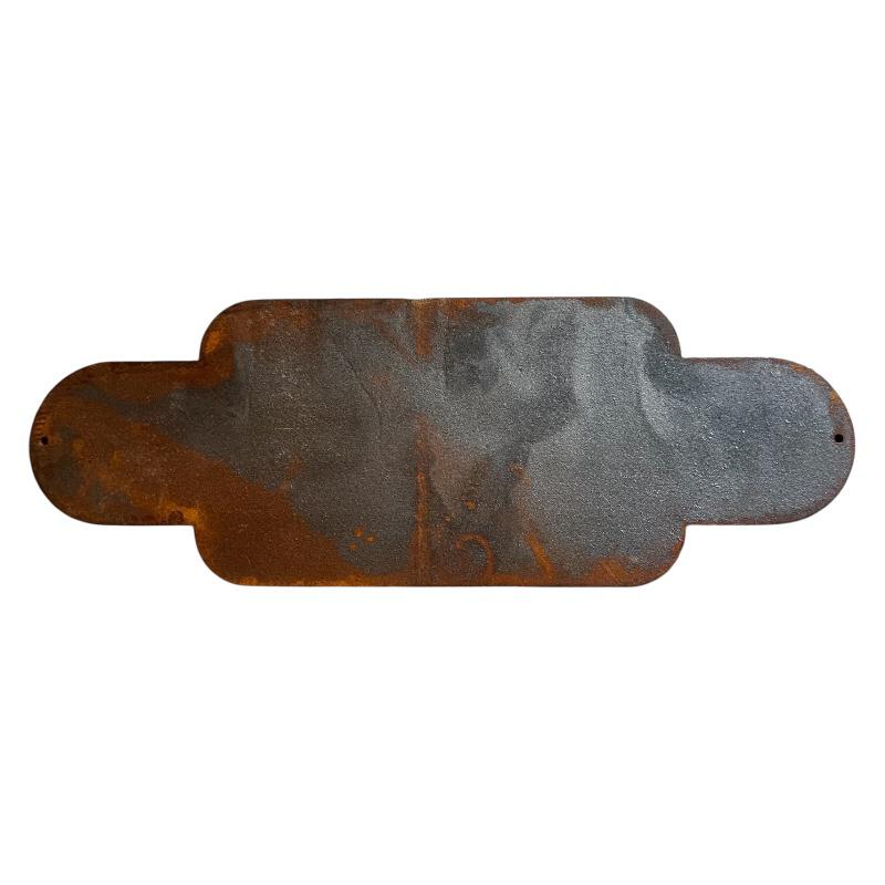 Waiting Room Rust Sign
