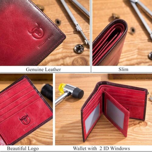 BULLCAPTAIN Genuine Leather Wallet