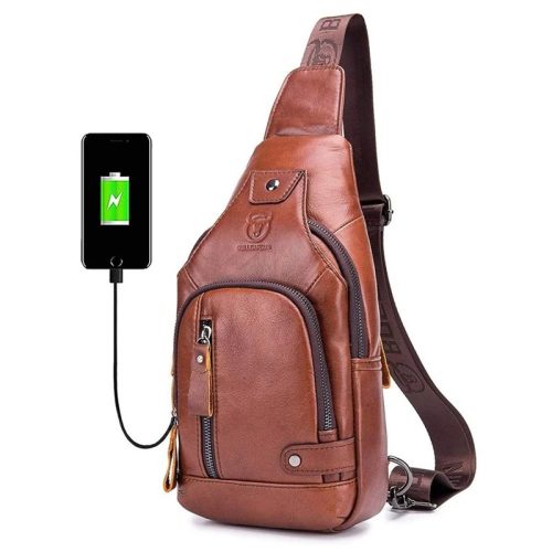 BULLCAPTAIN Genuine Leather Crossbody Bag