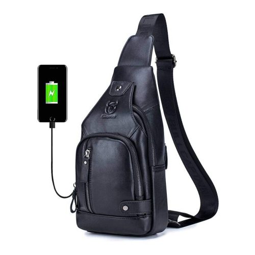 BULLCAPTAIN Genuine Leather Crossbody Bag