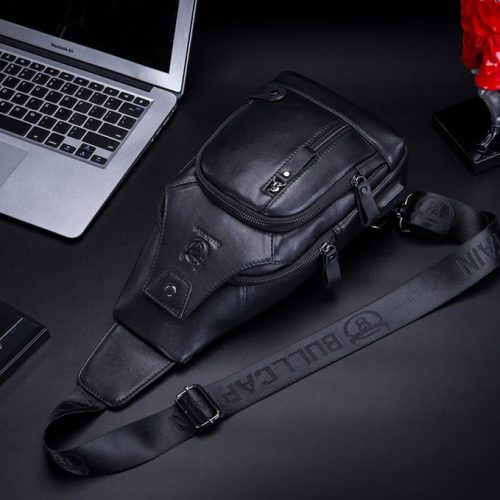 BULLCAPTAIN Genuine Leather Crossbody Bag