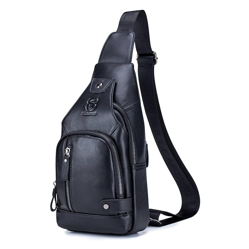 BULLCAPTAIN Genuine Leather Crossbody Bag