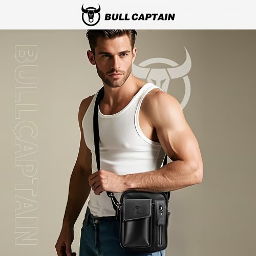 BULLCAPTAIN Leather Crossbody Bag