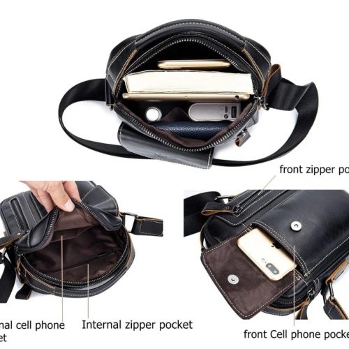 BULLCAPTAIN Leather Crossbody Bag