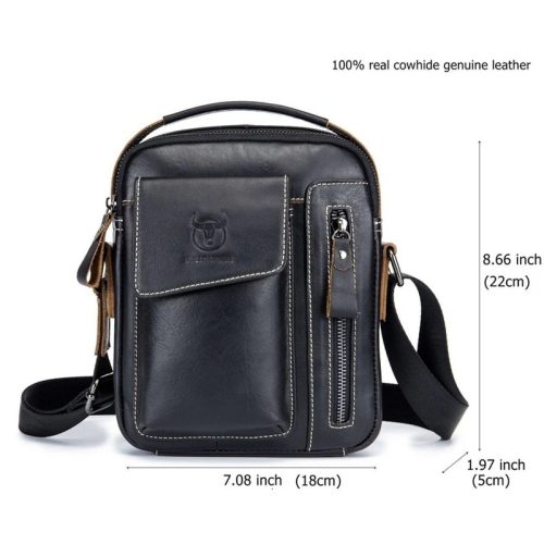 BULLCAPTAIN Leather Crossbody Bag