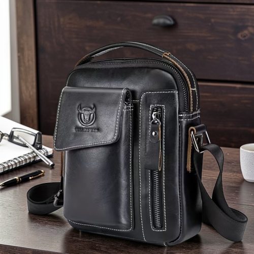 BULLCAPTAIN Leather Crossbody Bag