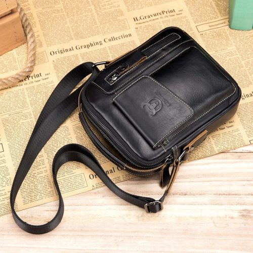 BULLCAPTAIN Leather Crossbody Bag
