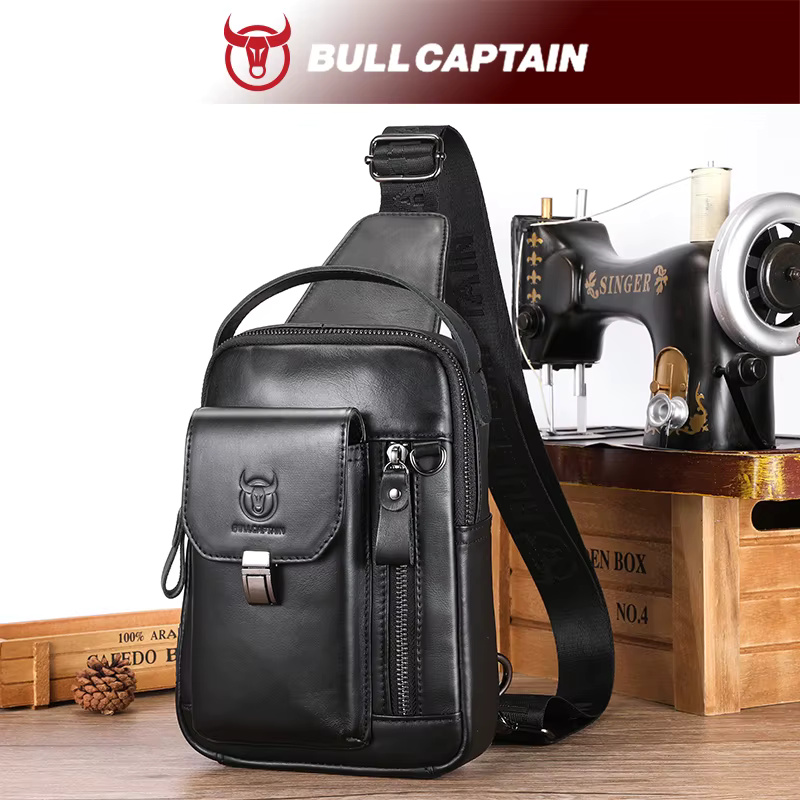 BULLCAPTAIN Leather Chest Bag