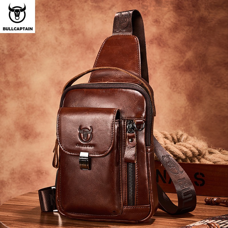 BULLCAPTAIN Leather Chest Bag