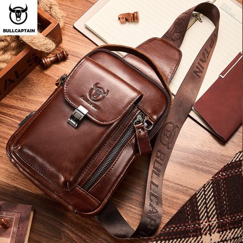 BULLCAPTAIN Leather Chest Bag