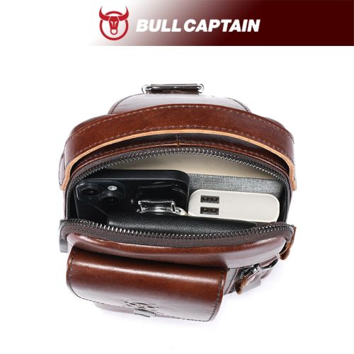 BULLCAPTAIN Leather Chest Bag