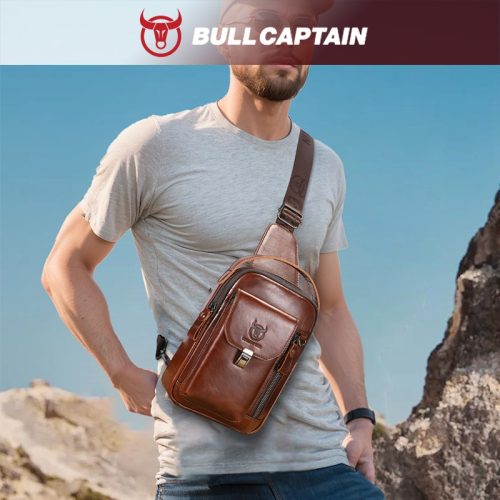 BULLCAPTAIN Leather Chest Bag