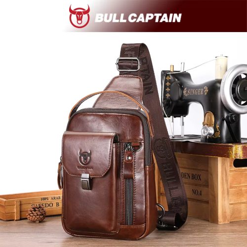 BULLCAPTAIN Leather Chest Bag