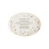 White Bee Giving Plate