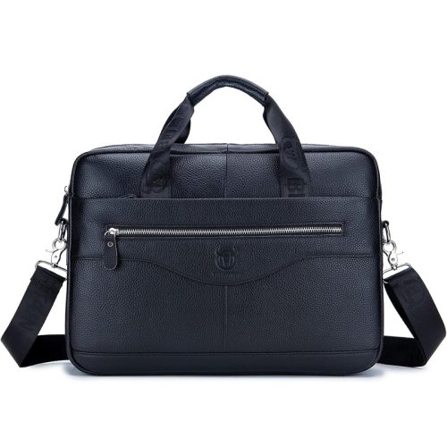 BULLCAPTAIN Genuine Leather Briefcase