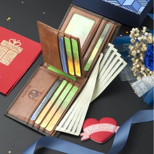 BULLCAPTAIN Genuine Leather Wallet