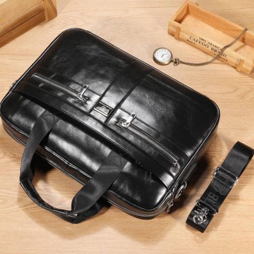 BULLCAPTAIN Leather Briefcase