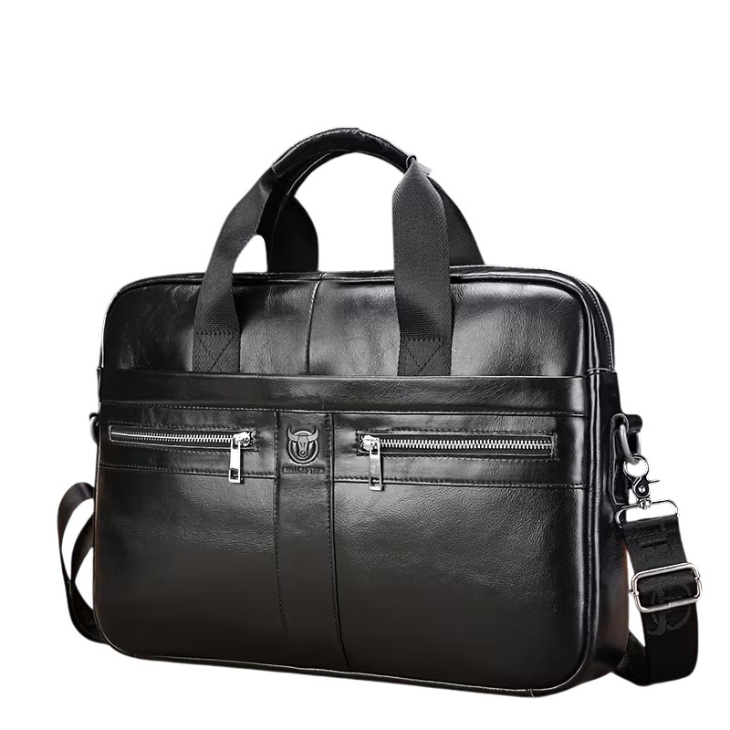 BULLCAPTAIN Leather Briefcase