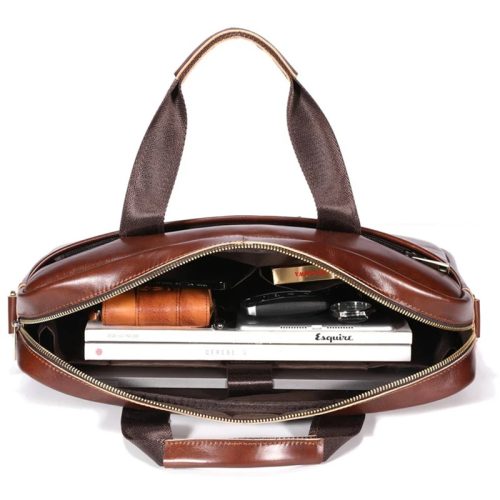 BULLCAPTAIN Leather Briefcase