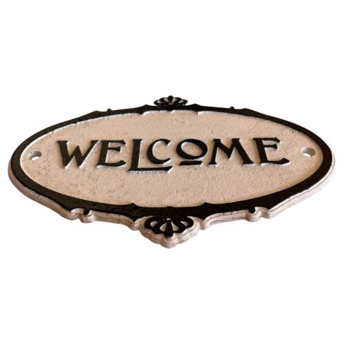 Cast Iron Welcome Sign