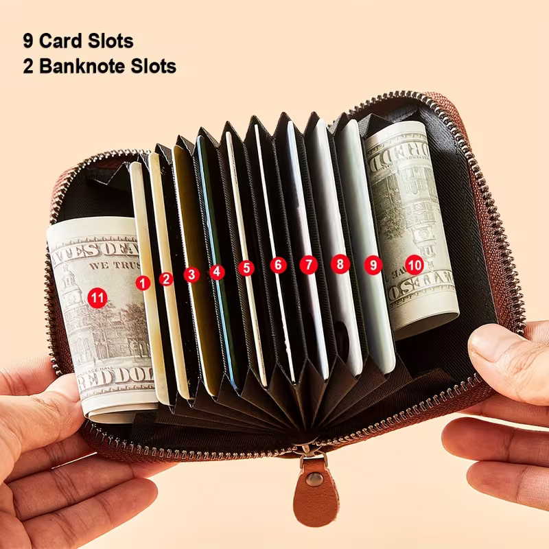 CIEPHIA Leather Card Holder Wallet