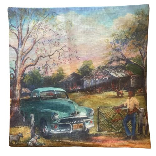 FJ on The Farm Cushion Cover