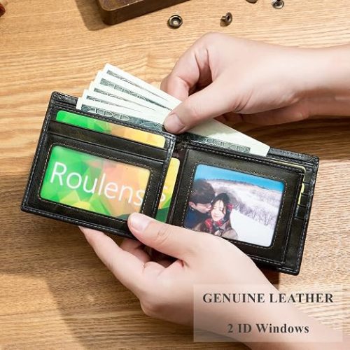 BULLCAPTAIN Genuine Leather Wallet Green