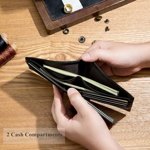 BULLCAPTAIN Genuine Leather Wallet Green
